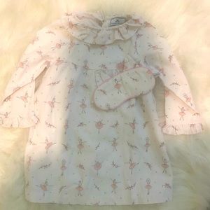 Ballerina night gown with matching eye mask